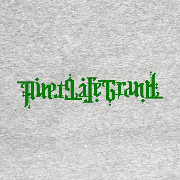 Widespread Panic "Ain't Life Grand" Ambigram in green by R U Kind Design